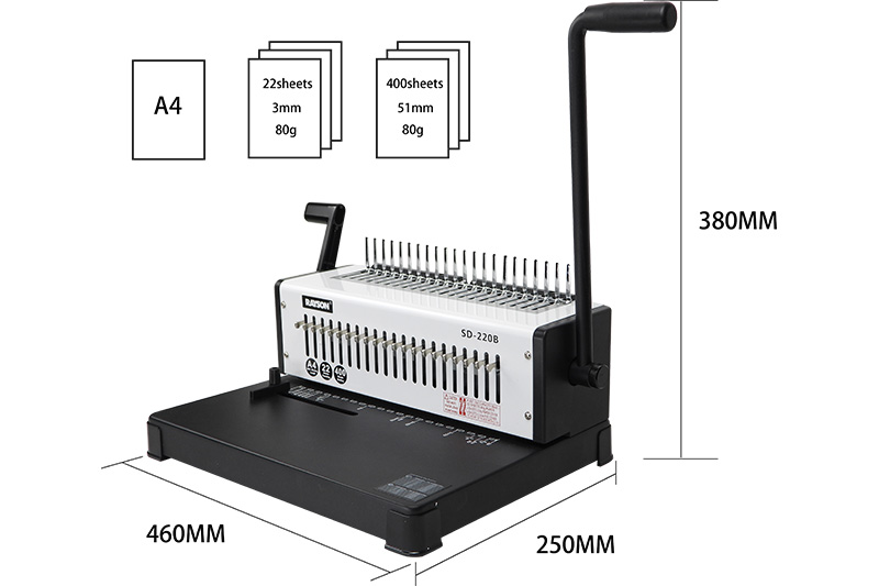 Comb Binder SD-220B Size